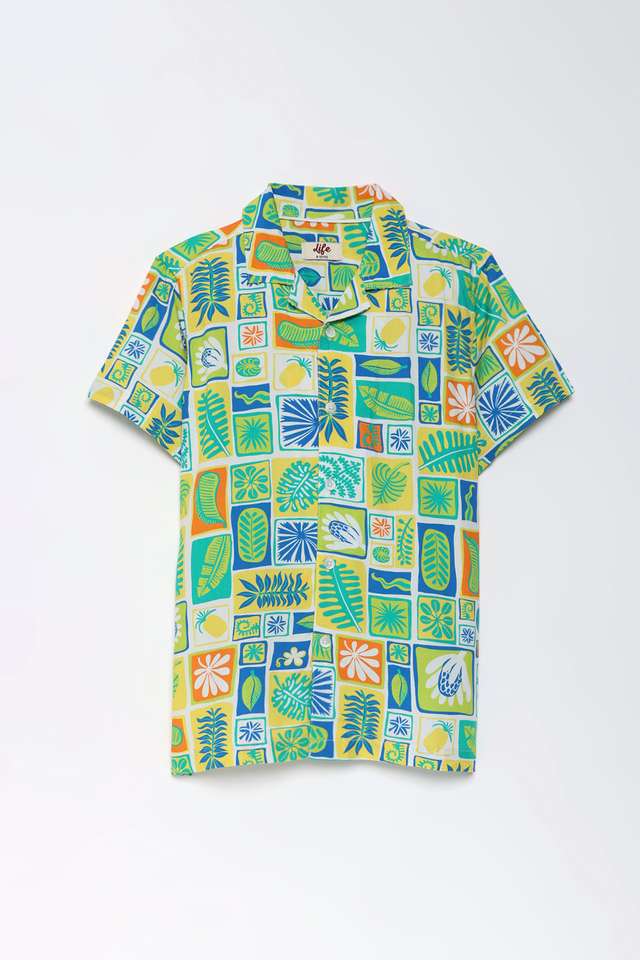 Printed-Rayon-Collared-Boys-Shirt