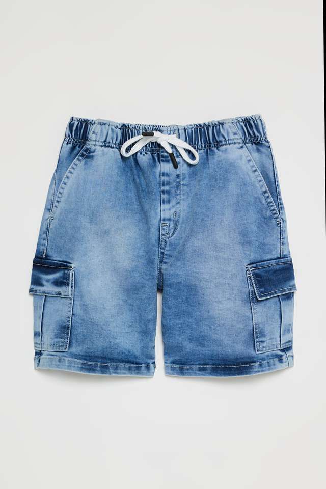 Solid-Blended-Fabric-Regular-Fit-Boys-Shorts