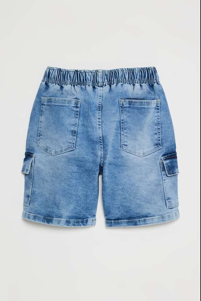 Solid-Blended-Fabric-Regular-Fit-Boys-Shorts