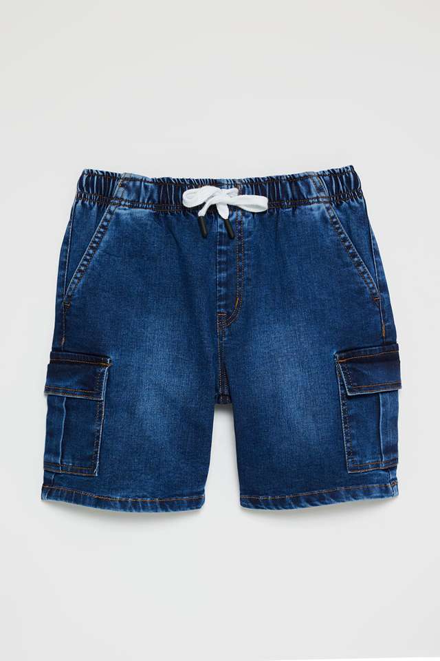 Solid-Blended-Fabric-Regular-Fit-Boys-Shorts