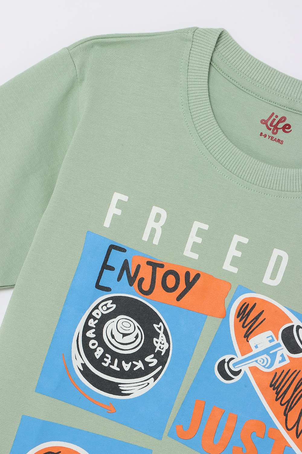 Graphic-Print-Cotton-Round-Neck-Boy-s-T-Shirt