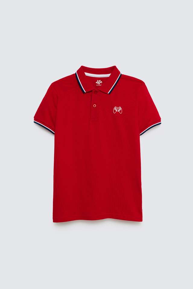 Solid-Cotton-Polo-Boys-T-Shirt