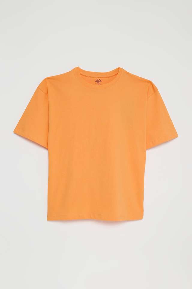 Solid-Cotton-Round-Neck-Boys-T-Shirt