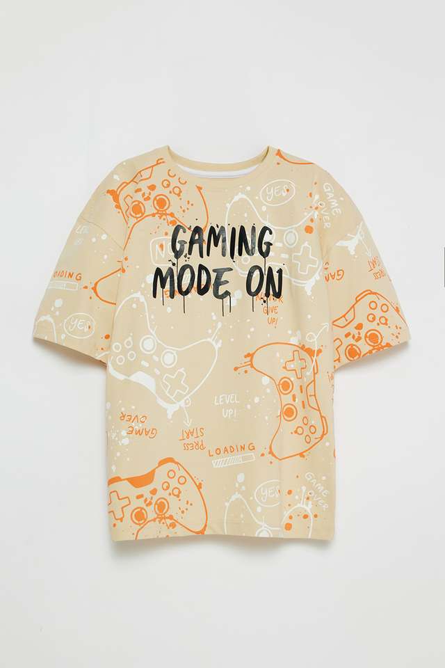Printed-Cotton-Round-Neck-Boys-T-Shirt