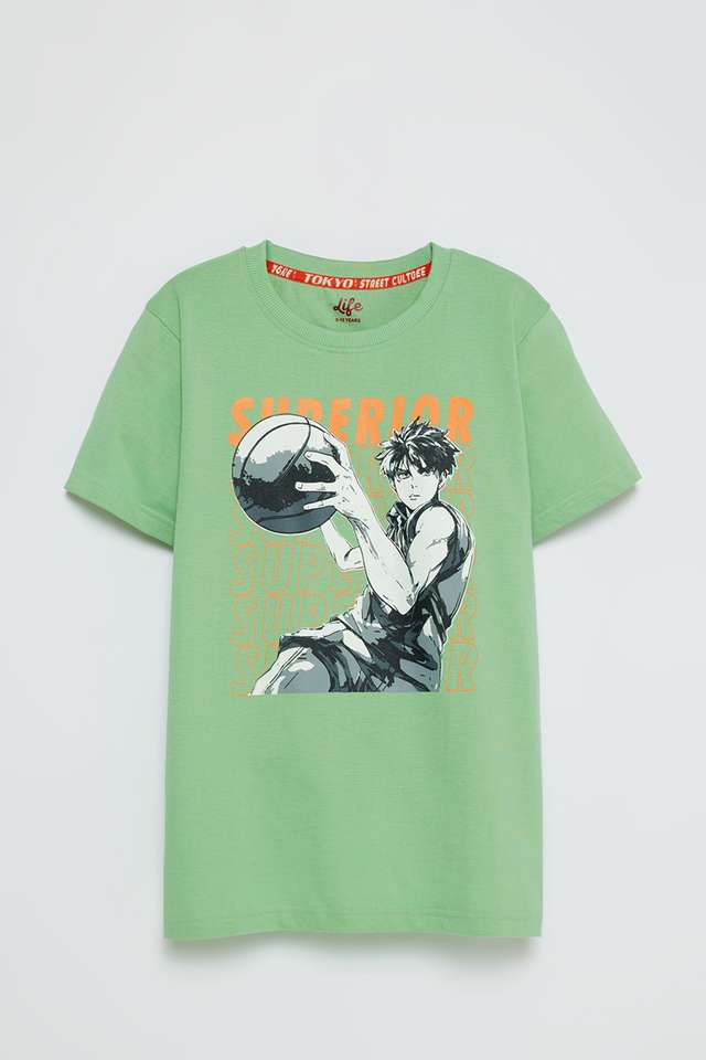 Graphic-Print-Cotton-Round-Neck-Boys-T-Shirt