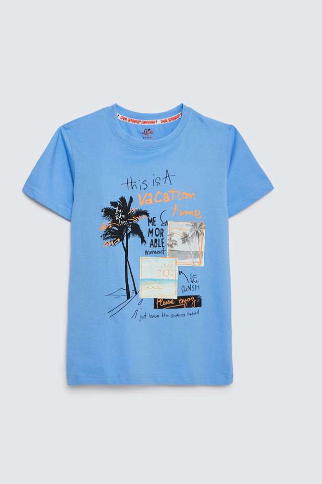 Graphic-Print-Cotton-Round-Neck-Boys-T-Shirt