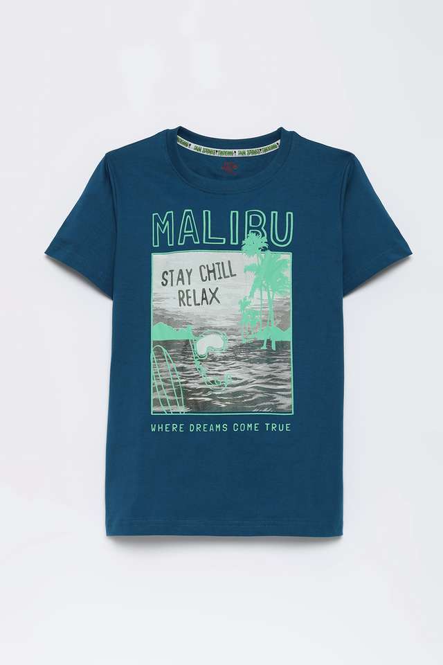 Graphic-Print-Cotton-Round-Neck-Boys-T-Shirt