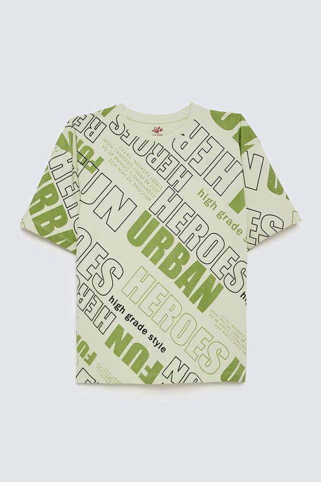 Printed-Cotton-Round-Neck-Boys-T-Shirt