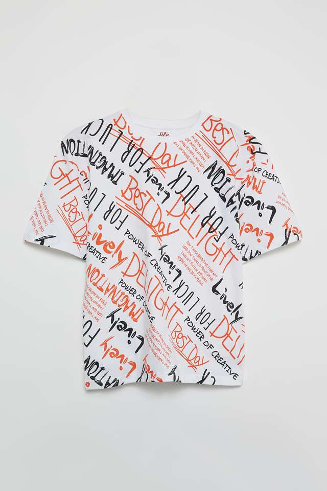 Printed-Cotton-Round-Neck-Boys-T-Shirt