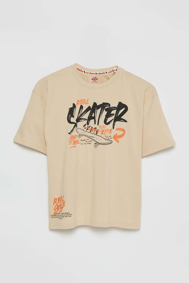 Graphic-Print-Cotton-Round-Neck-Boys-T-Shirt