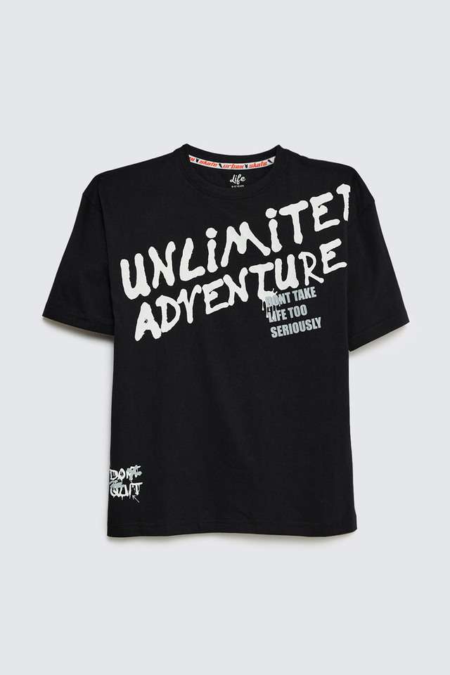 Graphic-Print-Cotton-Round-Neck-Boys-T-Shirt