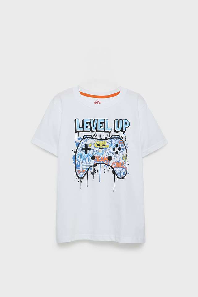 Graphic-Print-Cotton-Round-Neck-Boys-T-Shirt
