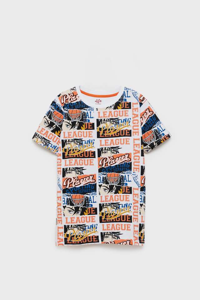 Printed-Cotton-Round-Neck-Boys-T-Shirt