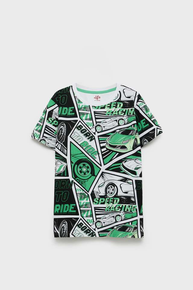 Printed-Cotton-Round-Neck-Boys-T-Shirt