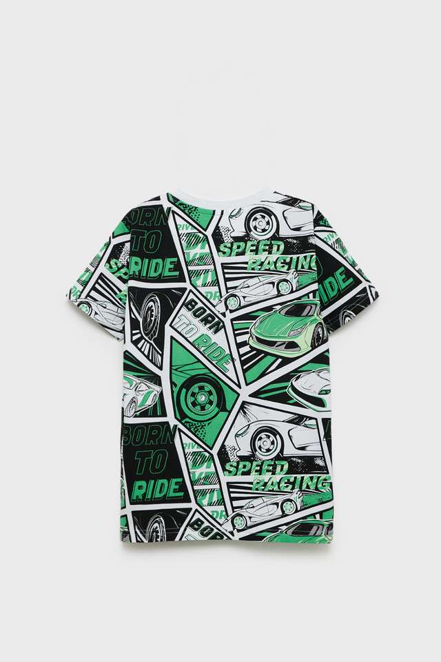 Printed-Cotton-Round-Neck-Boys-T-Shirt