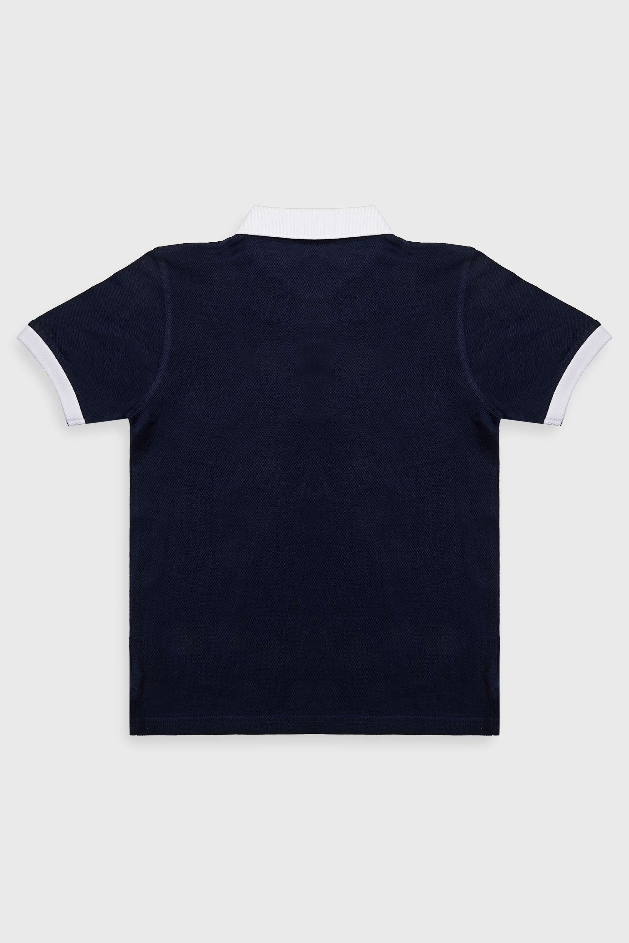 Solid-Blended-Fabric-Round-Neck-Boys-T-Shirt