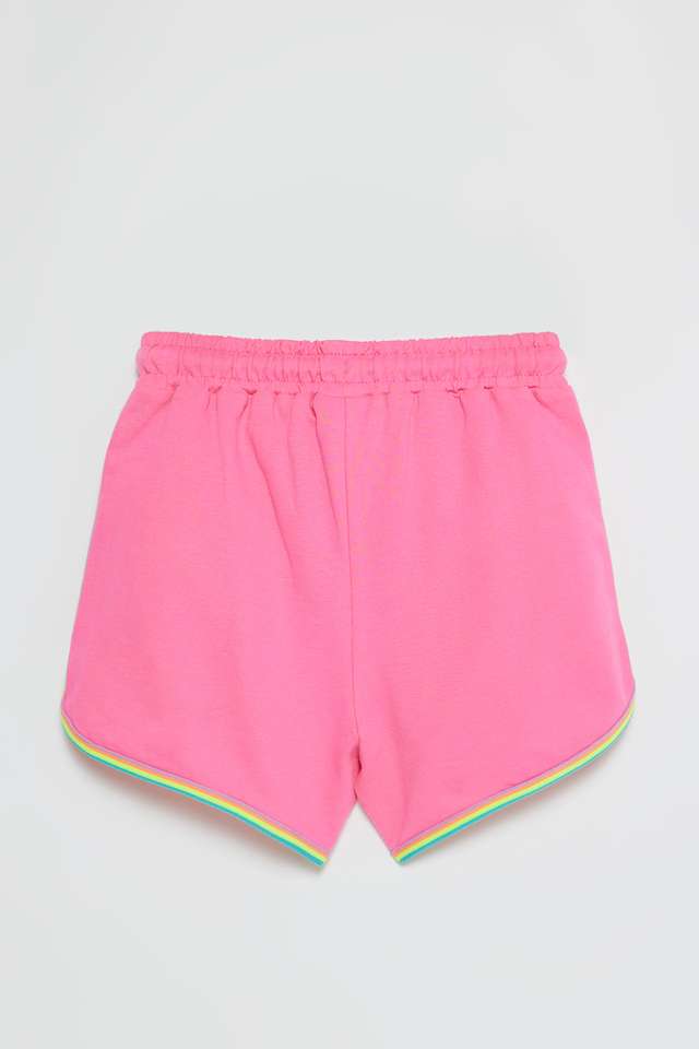 Solid-Cotton-Regular-Fit-Girls-Shorts