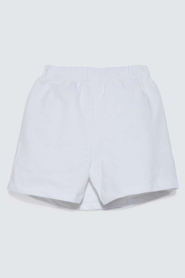 Solid-Blended-Fabric-Regular-Fit-Girls-Shorts
