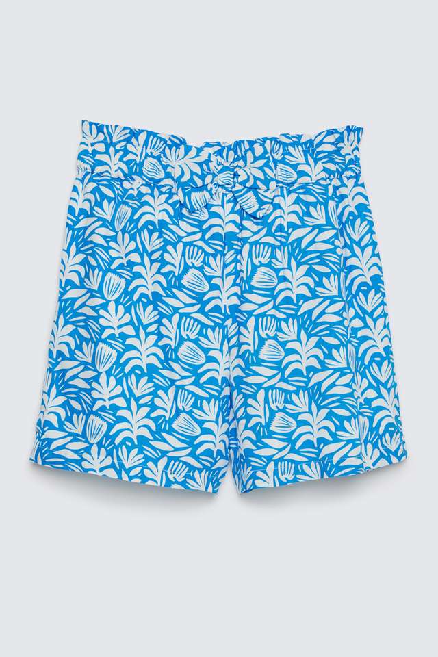 Solid-Blended-Fabric-Regular-Fit-Girls-Shorts