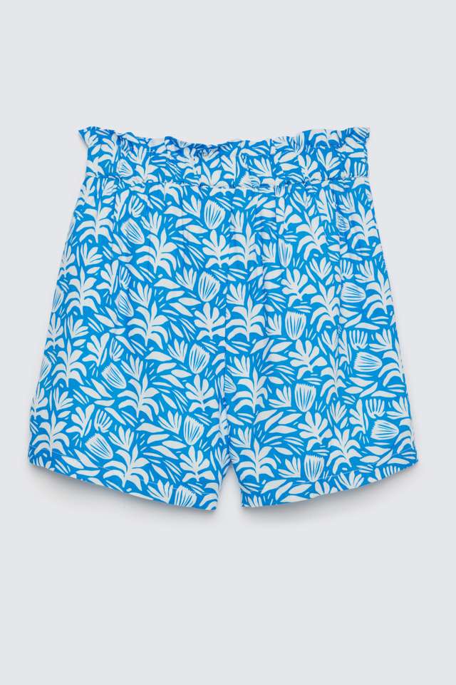 Solid-Blended-Fabric-Regular-Fit-Girls-Shorts