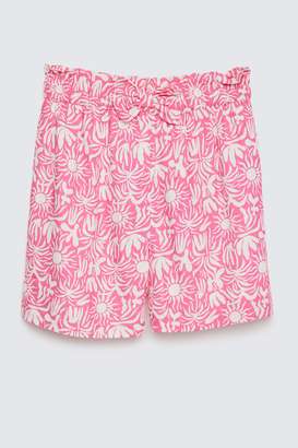 Solid-Blended-Fabric-Regular-Fit-Girls-Shorts