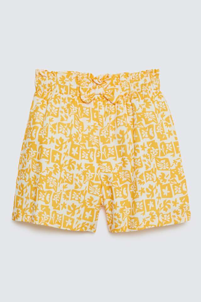 Solid-Blended-Fabric-Regular-Fit-Girls-Shorts