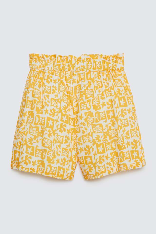 Solid-Blended-Fabric-Regular-Fit-Girls-Shorts