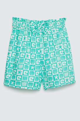 Solid-Blended-Fabric-Regular-Fit-Girls-Shorts