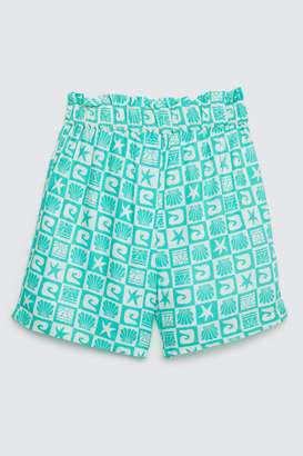 Solid-Blended-Fabric-Regular-Fit-Girls-Shorts