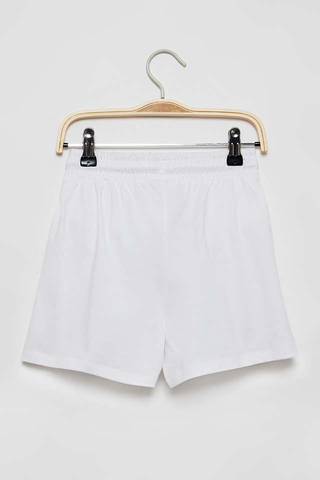 Solid-Cotton-Regular-Fit-Girls-Shorts