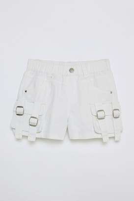 Solid-Blended-Fabric-Regular-Fit-Girls-Shorts