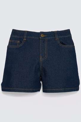 Solid-Blended-Fabric-Regular-Fit-Girls-Shorts