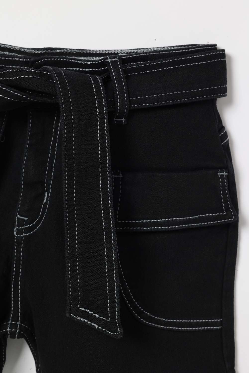 Solid-Blended-Fabric-Regular-Fit-Girls-Shorts