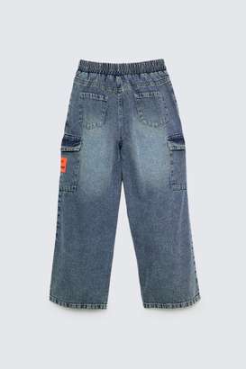 Solid-Blended-Fabric-Regular-Fit-Girls-Jeans