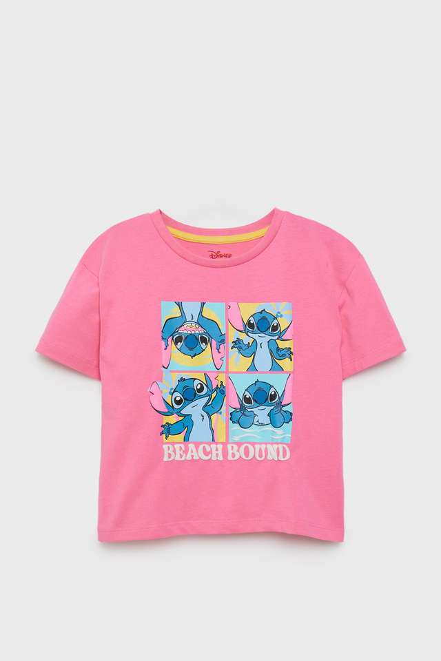 Graphic-Print-Cotton-Round-Neck-Girls-T-Shirt