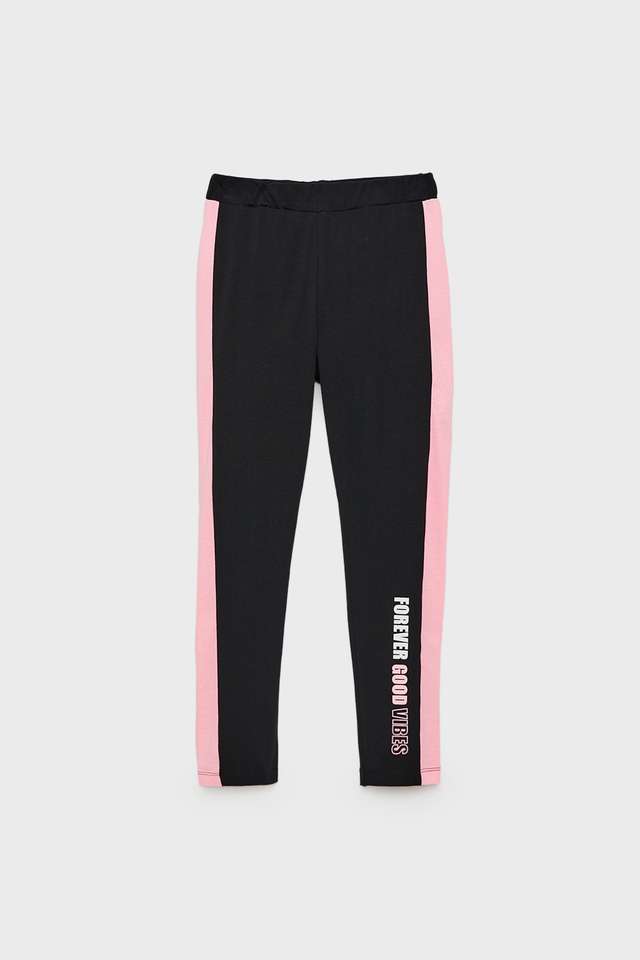 Color-Block-Cotton-Regular-Fit-Girls-Leggings