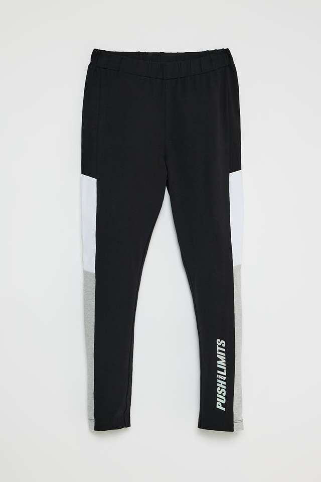 Color-Block-Cotton-Regular-Fit-Girls-Leggings
