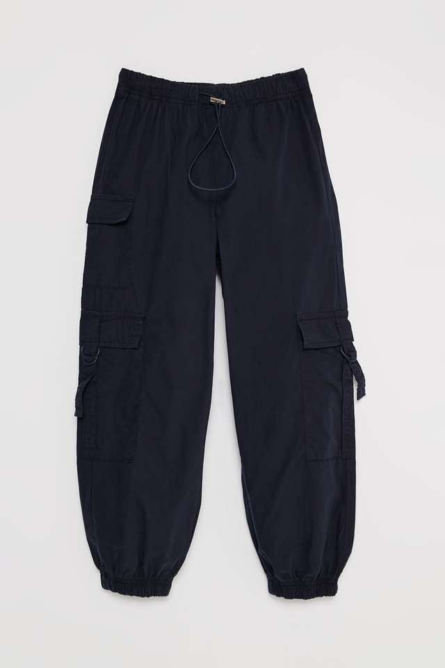 Solid-Blended-Fabric-Regular-Fit-Girls-Pants