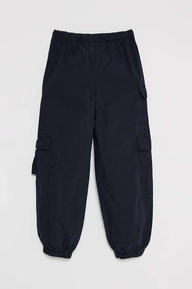 Solid-Blended-Fabric-Regular-Fit-Girls-Pants
