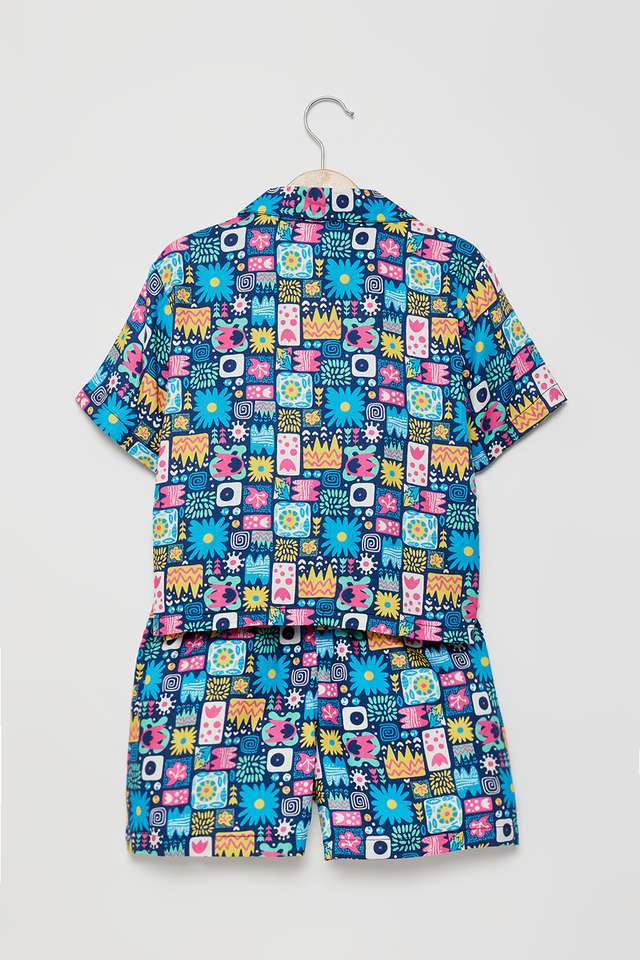 Printed-Viscose-Regular-Fit-Girls-Co-Ord-Set