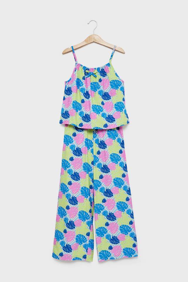 Printed-Viscose-Regular-Fit-Girls-Co-Ord-Set