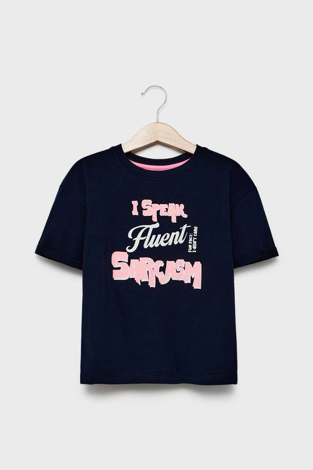 Graphic-Print-Cotton-Round-Neck-Girls-T-Shirt