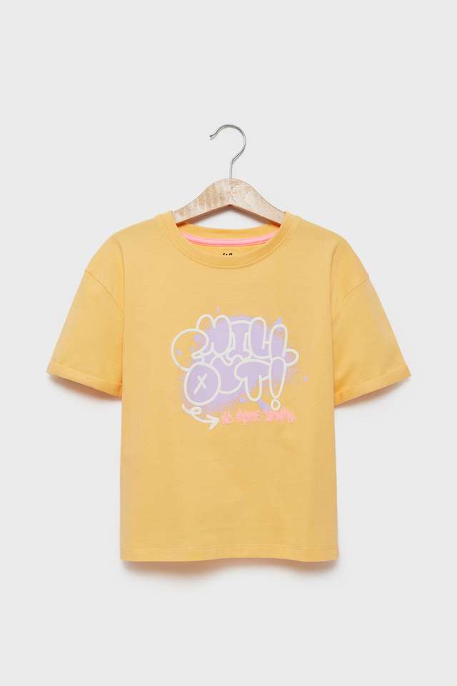 Graphic-Print-Cotton-Round-Neck-Girls-T-Shirt