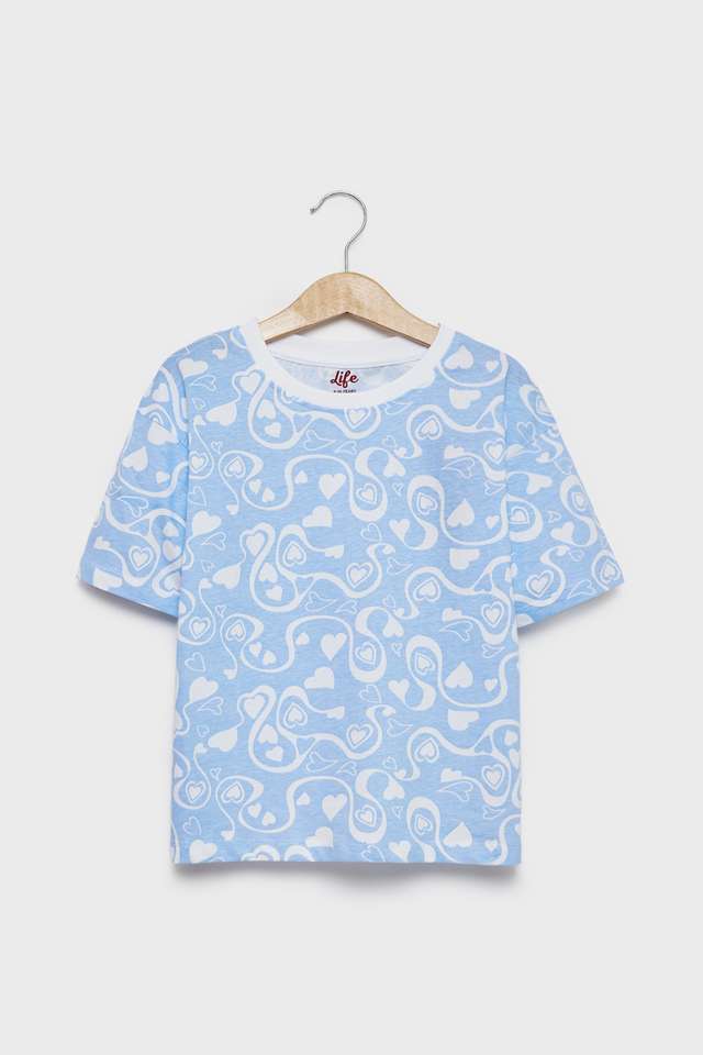 Printed-Cotton-Round-Neck-Girls-T-Shirt