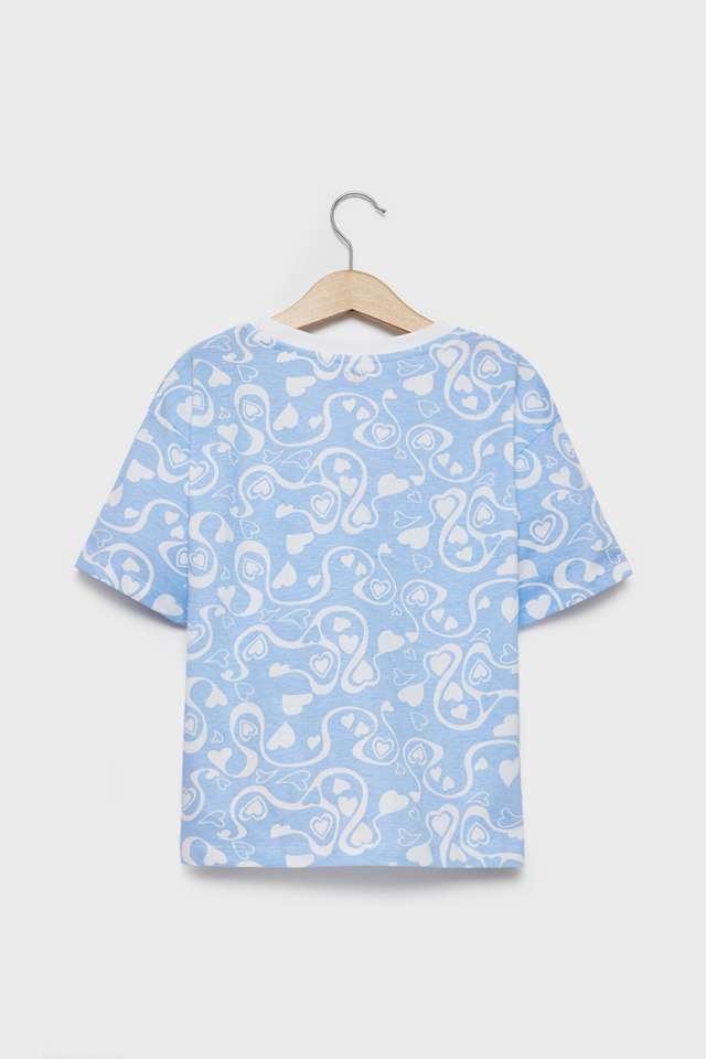 Printed-Cotton-Round-Neck-Girls-T-Shirt