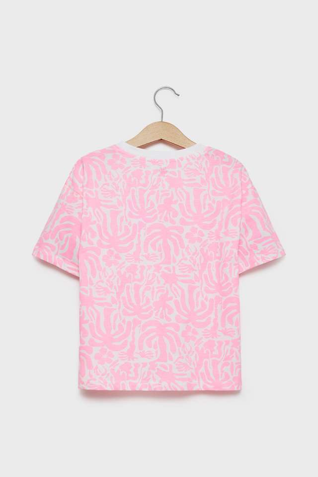 Printed-Cotton-Round-Neck-Girls-T-Shirt
