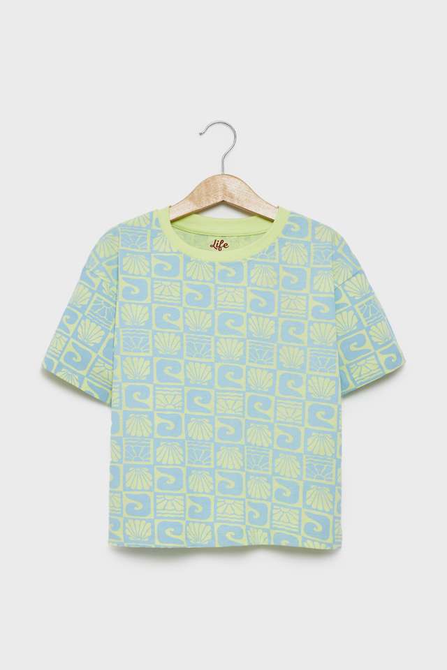 Printed-Cotton-Round-Neck-Girls-T-Shirt