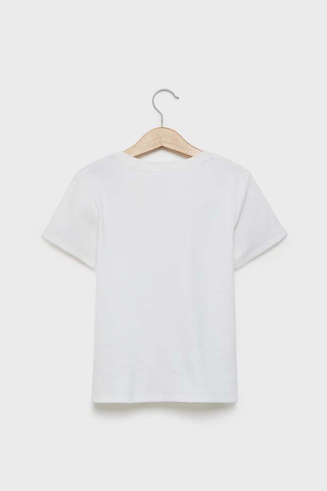 Solid-Cotton-Round-Neck-Girls-T-Shirt