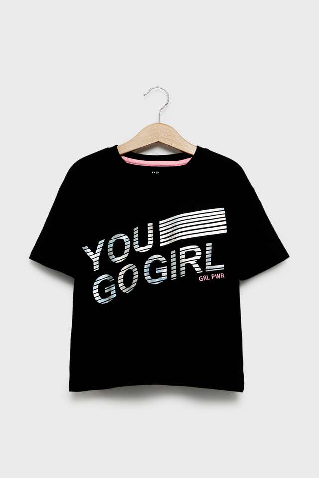 Graphic-Print-Cotton-Round-Neck-Girls-T-Shirt