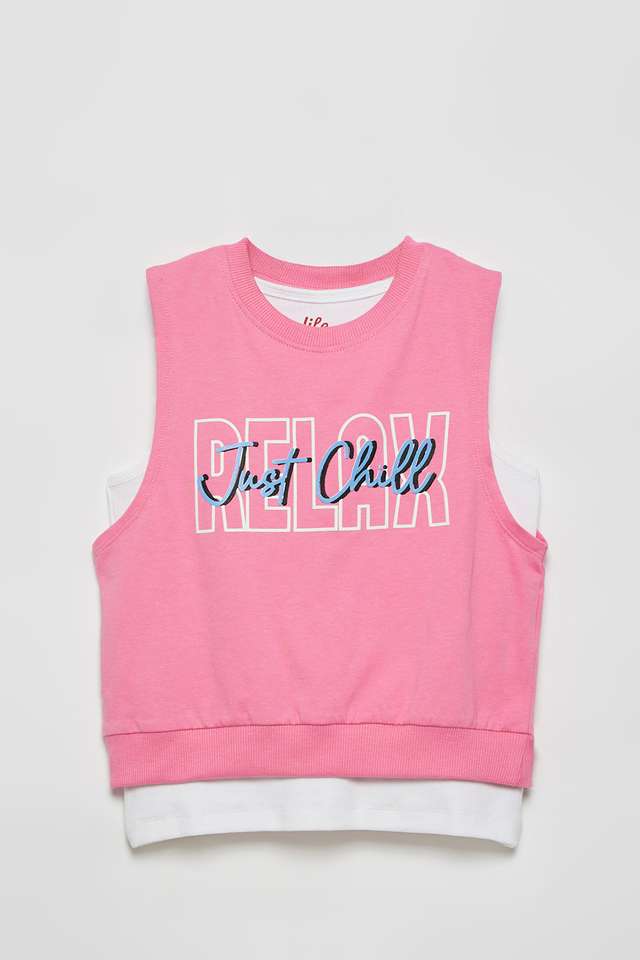 Graphic-Print-Cotton-Round-Neck-Girls-T-Shirt